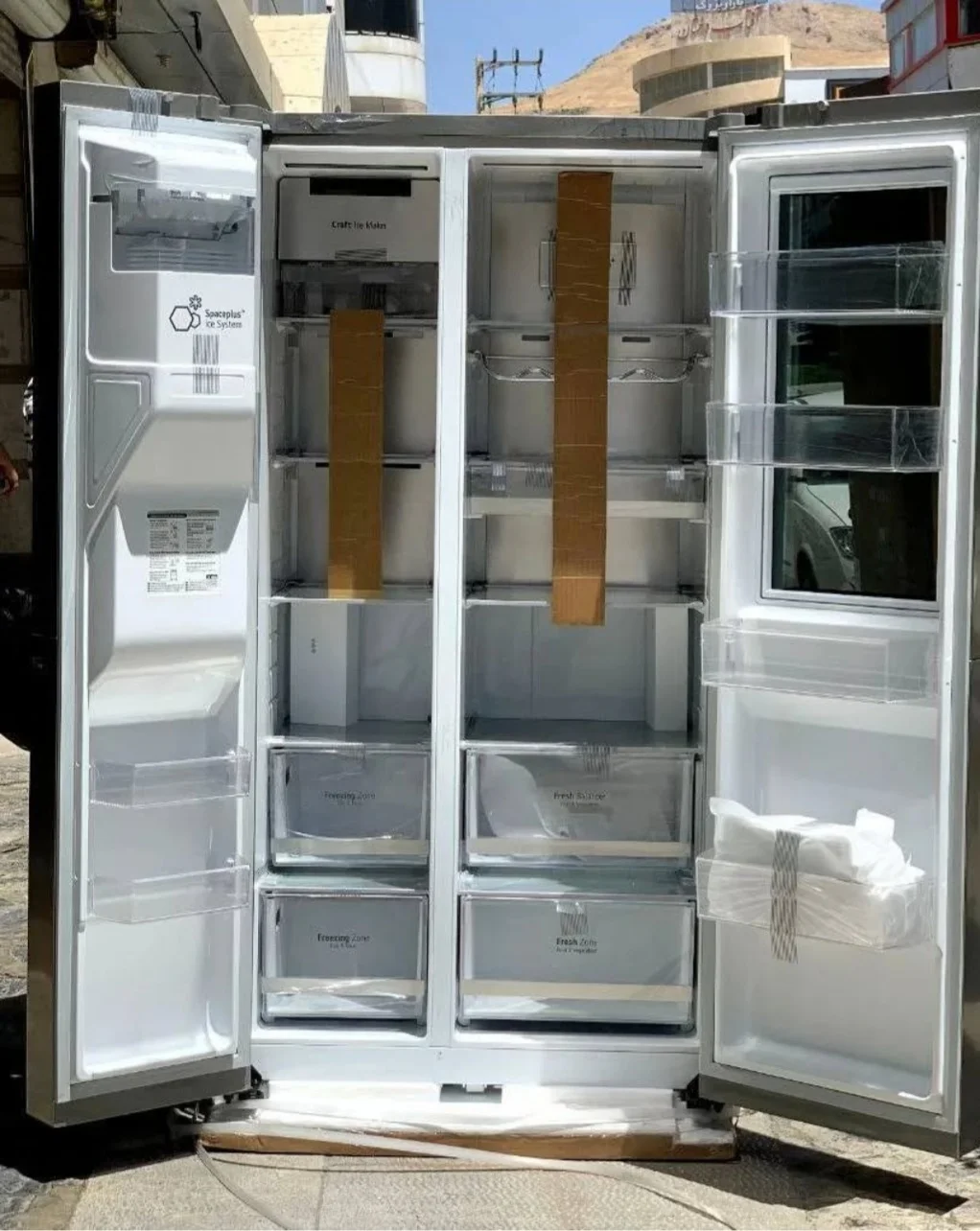 قسمت داخلی یخچال ال جیX267 سیلور