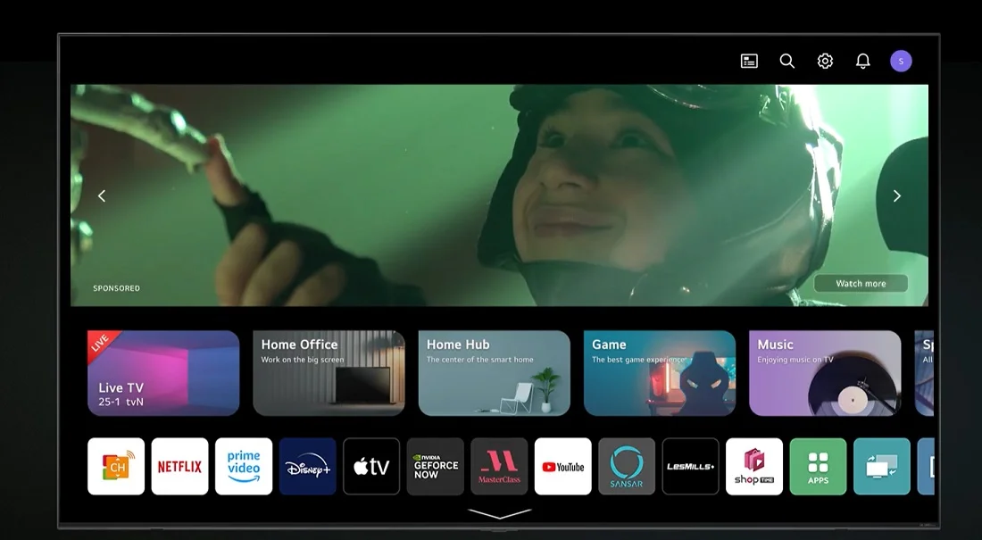 تلویزیون 55 اینچ ال جی NANO77 نانوسل 2023 مدل 55NANO776