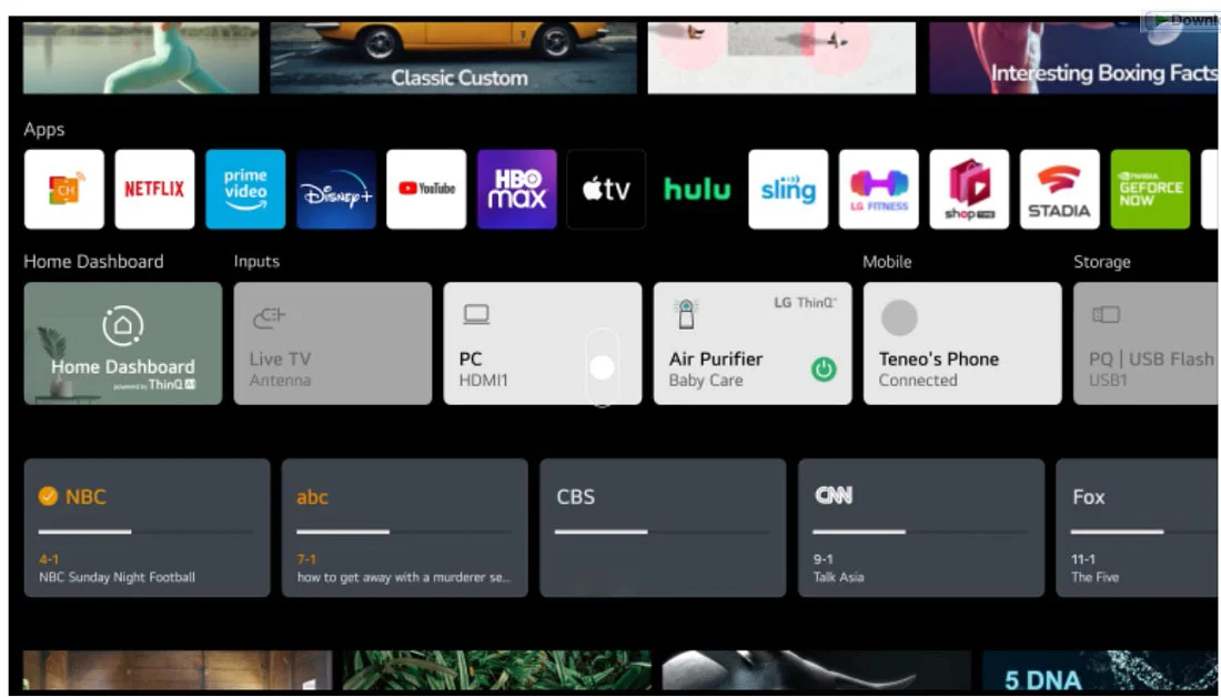 تلویزیون 65 اینچ ال جی UQ7000 اسمارت 2022 مدل 65UQ70006LB