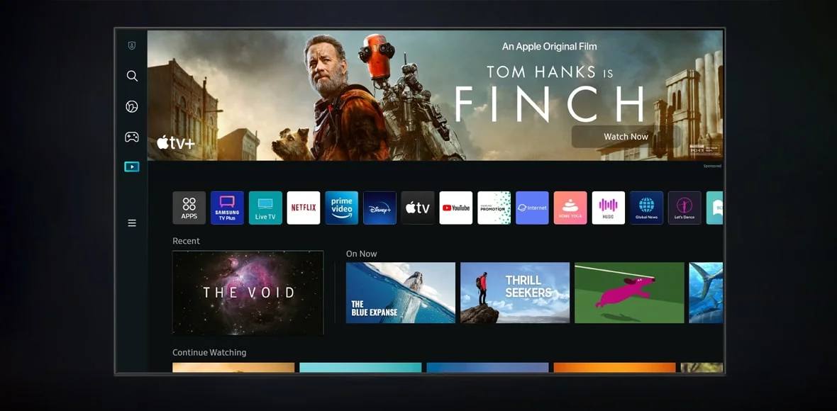 امکانات هوشمند تلویزیون سامسونگ BU8072