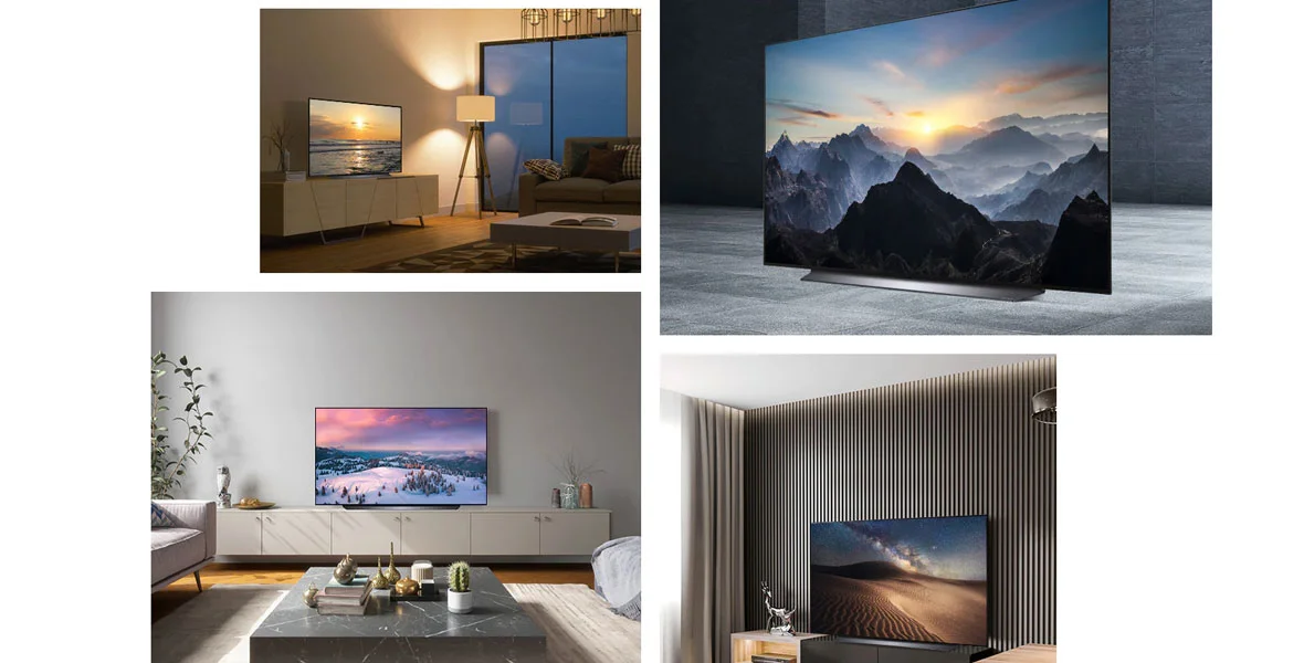 طراحی تلویزیون 55 اینچ ال جی cs