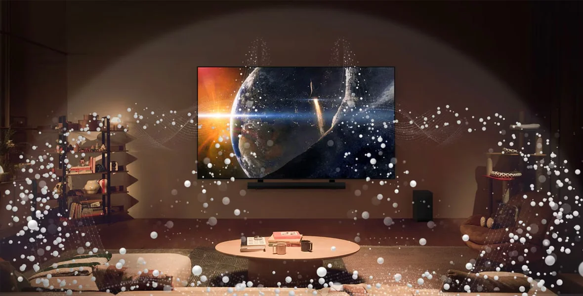 صدا تلویزیون 65 اینچ ال جی QNED90T