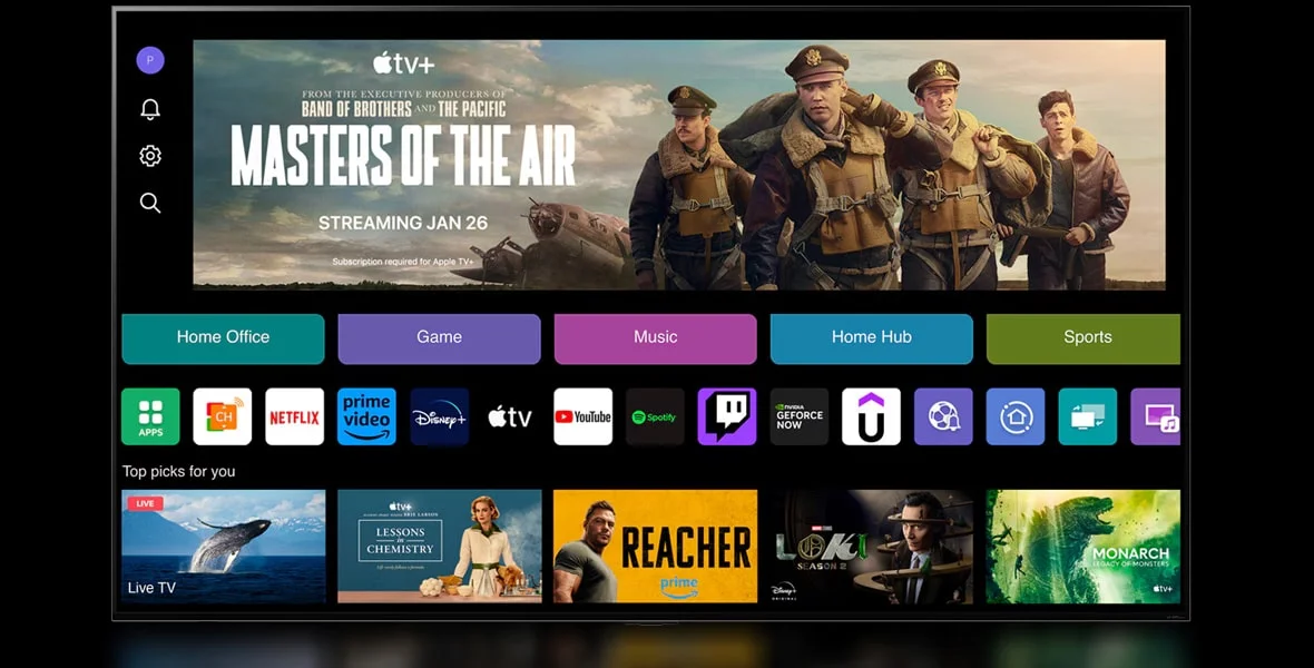 امکانات هوشمند تلویزیون ال جی 65 اینچ UT8050