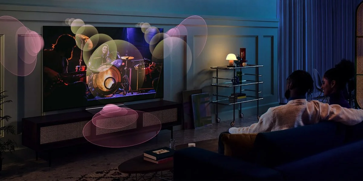 صدا تلویزیون 55 اینچ ال جی cs