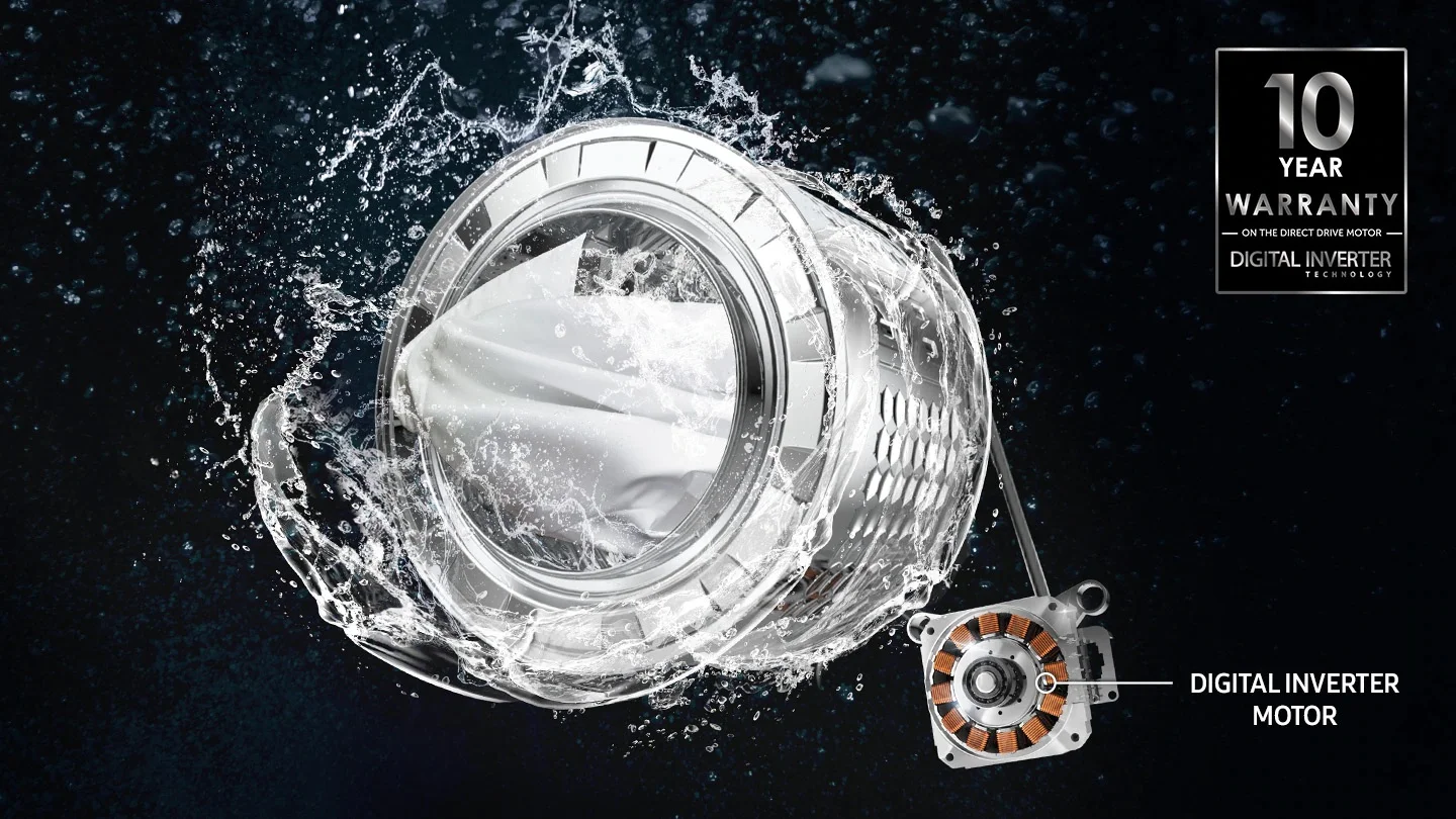 ماشین لباسشویی سامسونگ 10 کیلو ادواش WW10T554DTW