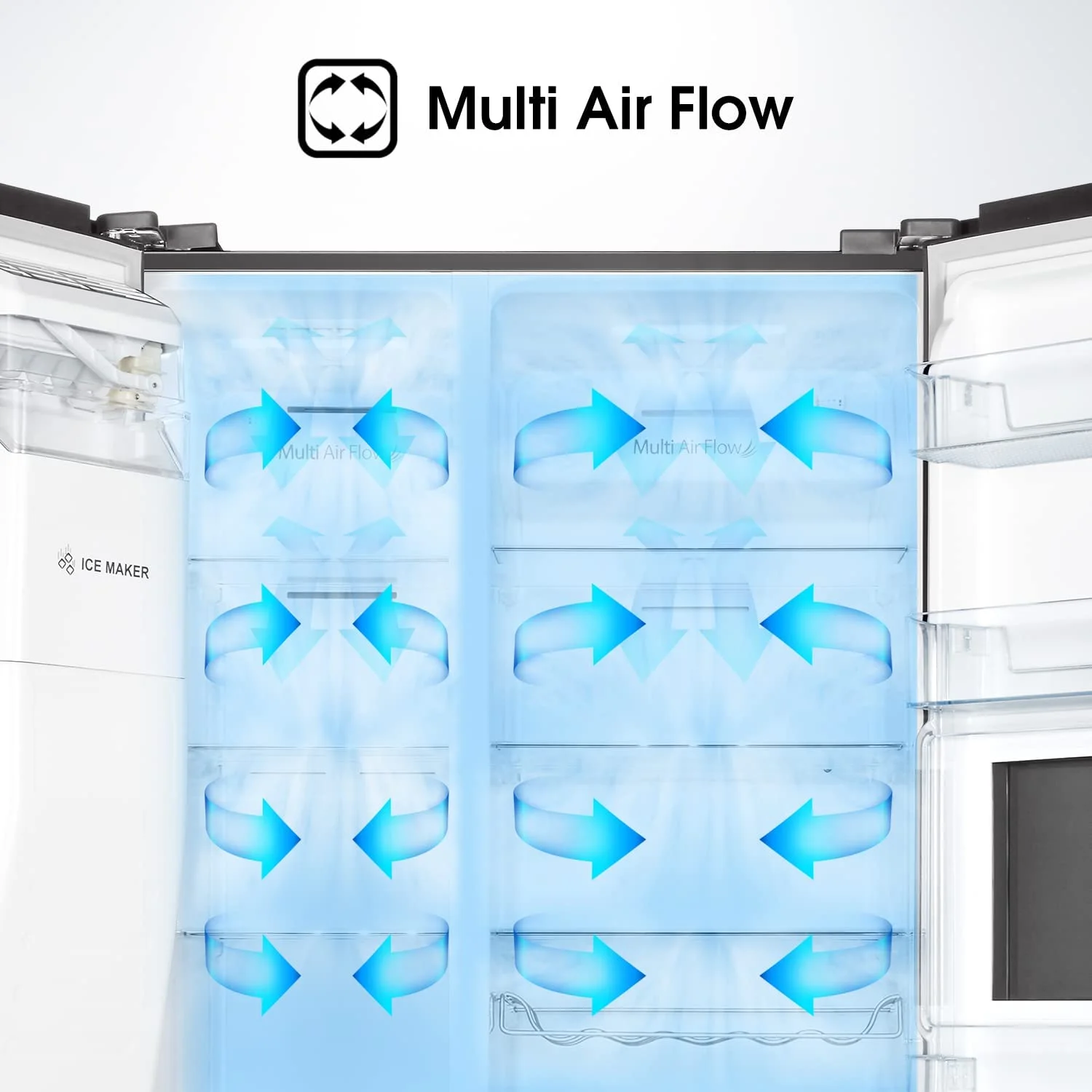 ‎یخچال  RS696N4BGU