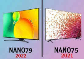 مقایسه تلویزیون ال جی NANO79 و NANO75