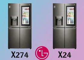 تفاوت یخچال ال جی X274 و X24