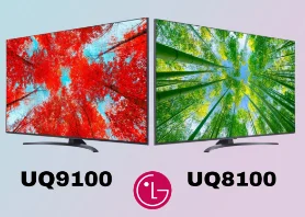 تفاوت تلویزیون ال جی UQ9100 و UQ8100