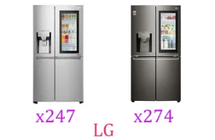 مقایسه یخچال های X247 و X274 ال جی