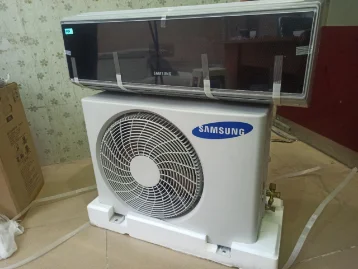 کولر گازی 12000 سامسونگ پنل مشکی سرد و گرم مدل AQ12VBEX