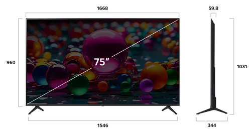 تلویزیون ال جی ua8550 سایز 75 اینچ