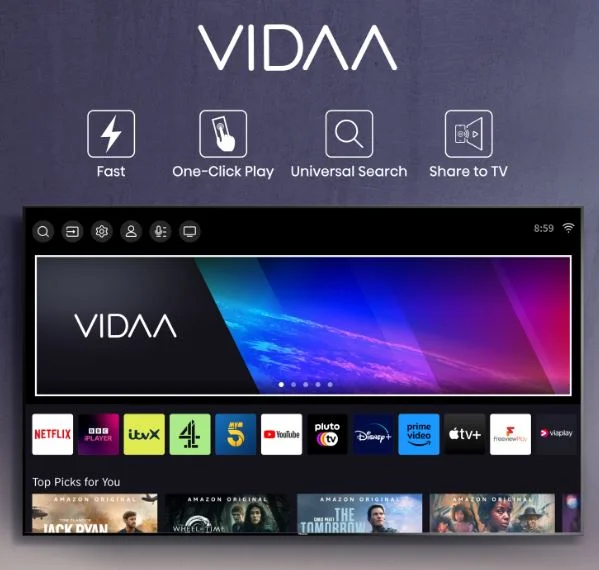 سیستم عامل تلویزیون 55 اینچ هایسنس A62K مدل 55A62K