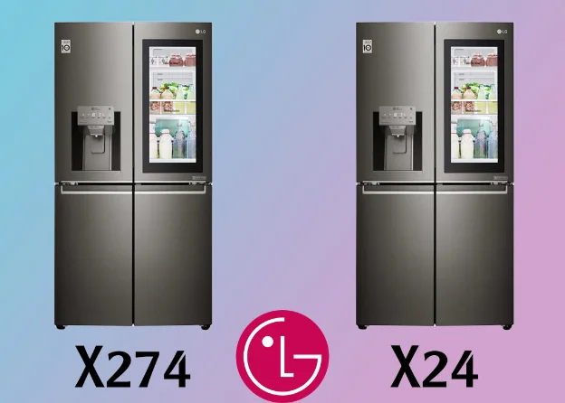 تفاوت یخچال ال جی X274 و X24