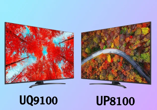 تفاوت تلویزیون ال جی UP8100 و UQ9100