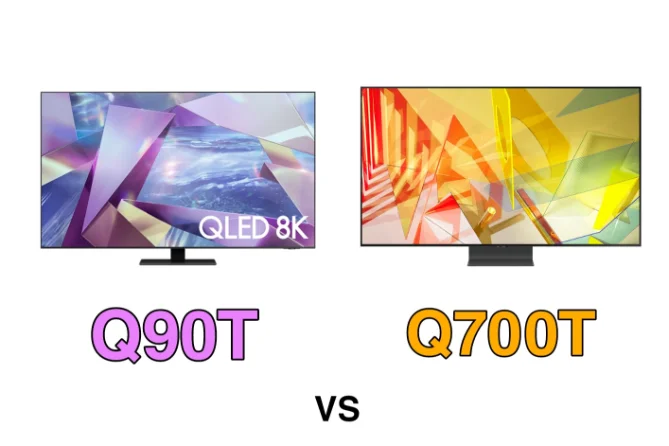 مقایسه تلویزیون های Q90T و Q700T سامسونگ