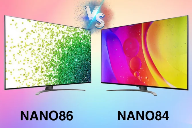 تفاوت تلویزیون ال جی نانوسل nano84  و nano86