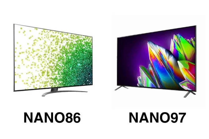 مقایسه تلویزیون های ال جی NANO97 و NANO86