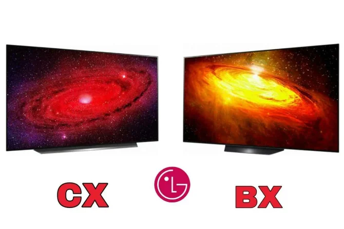 مقایسه تلویزیون های اولد ال جی مدل CX و BX