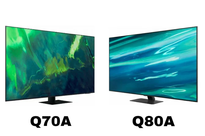 مقایسه تلویزیون های سامسونگ  Q70A و Q80A