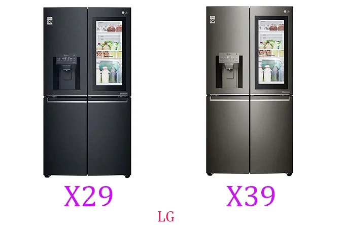 تفاوت یخچال X29 و X39 ال جی