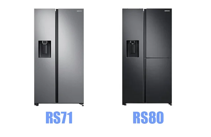 مقایسه یخچال های RS71 و RS80 سامسونگ