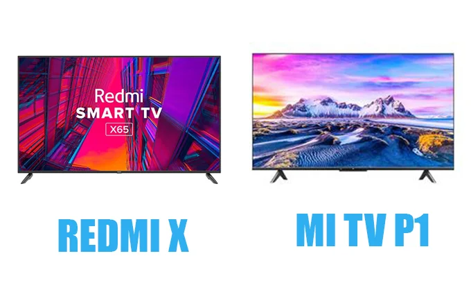مقایسه تلویزیون شیائومی P1 با تلویزیون شیائومی Redmi X