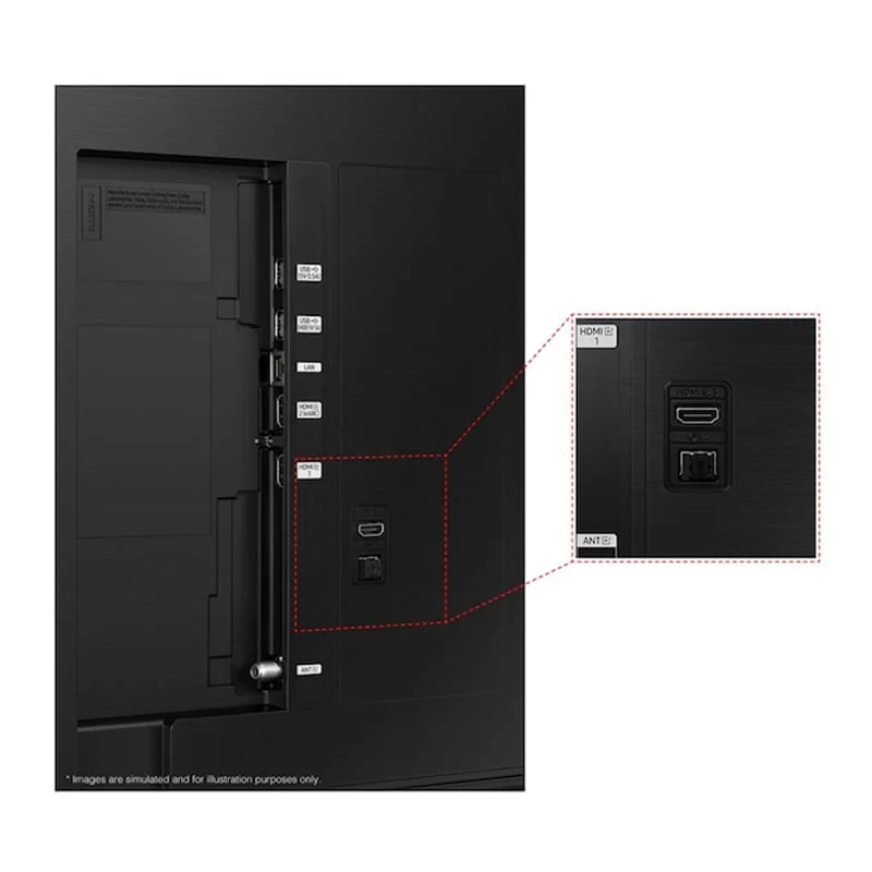درگاه های ارتباطی تلویزیون سامسونگ 50 اینچ مدل 50DU8000