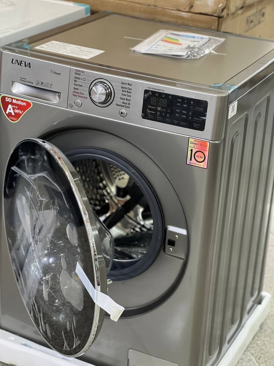 ماشین لباسشویی یونیوا 8 کیلو موتور گیربکسی OPAL 8SSD