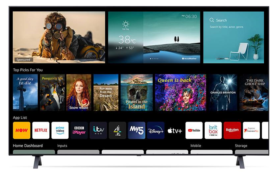 امکانات هوشمند تلویزیون ال جی 86up8000