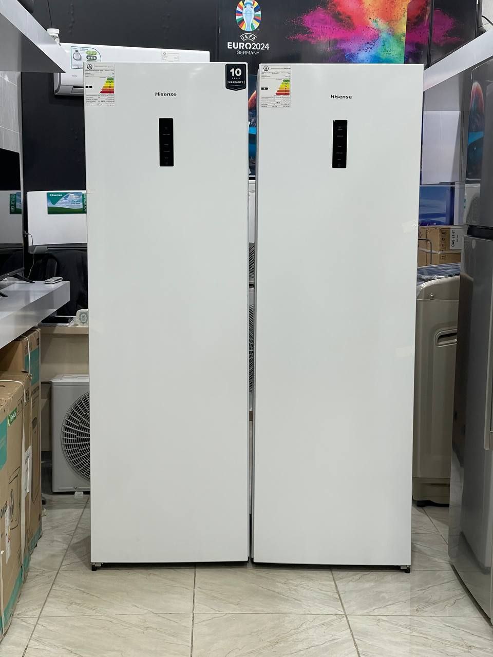 یخچال دوقلو هایسنس مدل RL484N4WWU\FV356N4AWU