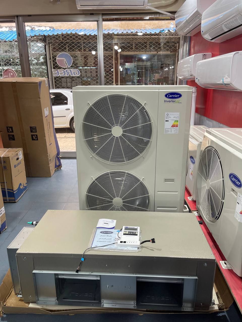 کولرگازی داکت اسپلیت کریر 48000 اینورتر مدل 42QSM048V