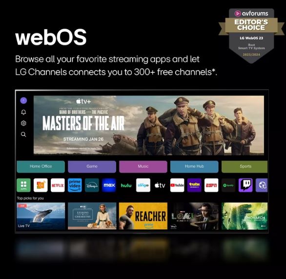 تلویزیون هوشمند 55 اینچ ال جی QNED80T