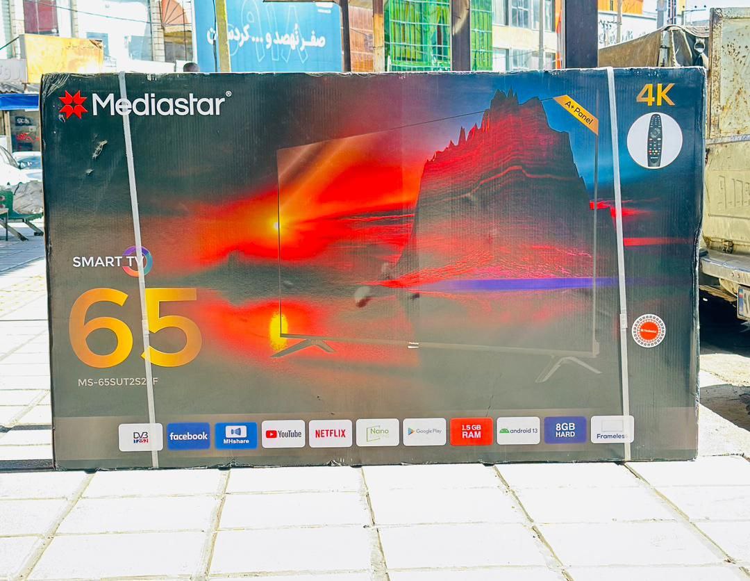 تلویزیون 65 اینچ مدیا استار 4k مدل MS-65SUT2S2/F