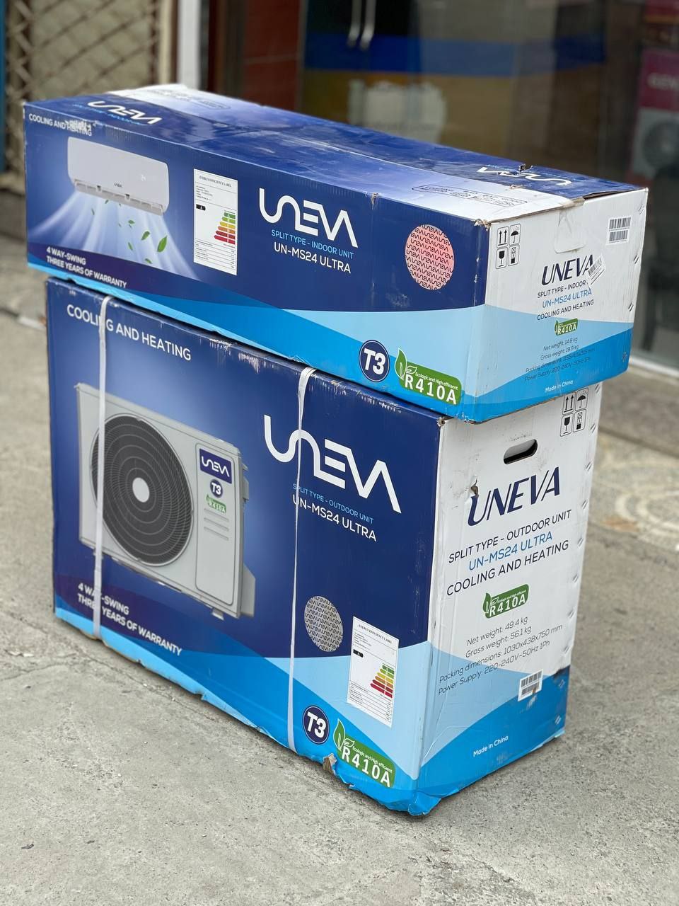 کولر گازی یونیوا 24000 اولترا T3 سرد و گرم UN-MS24 ULTRA