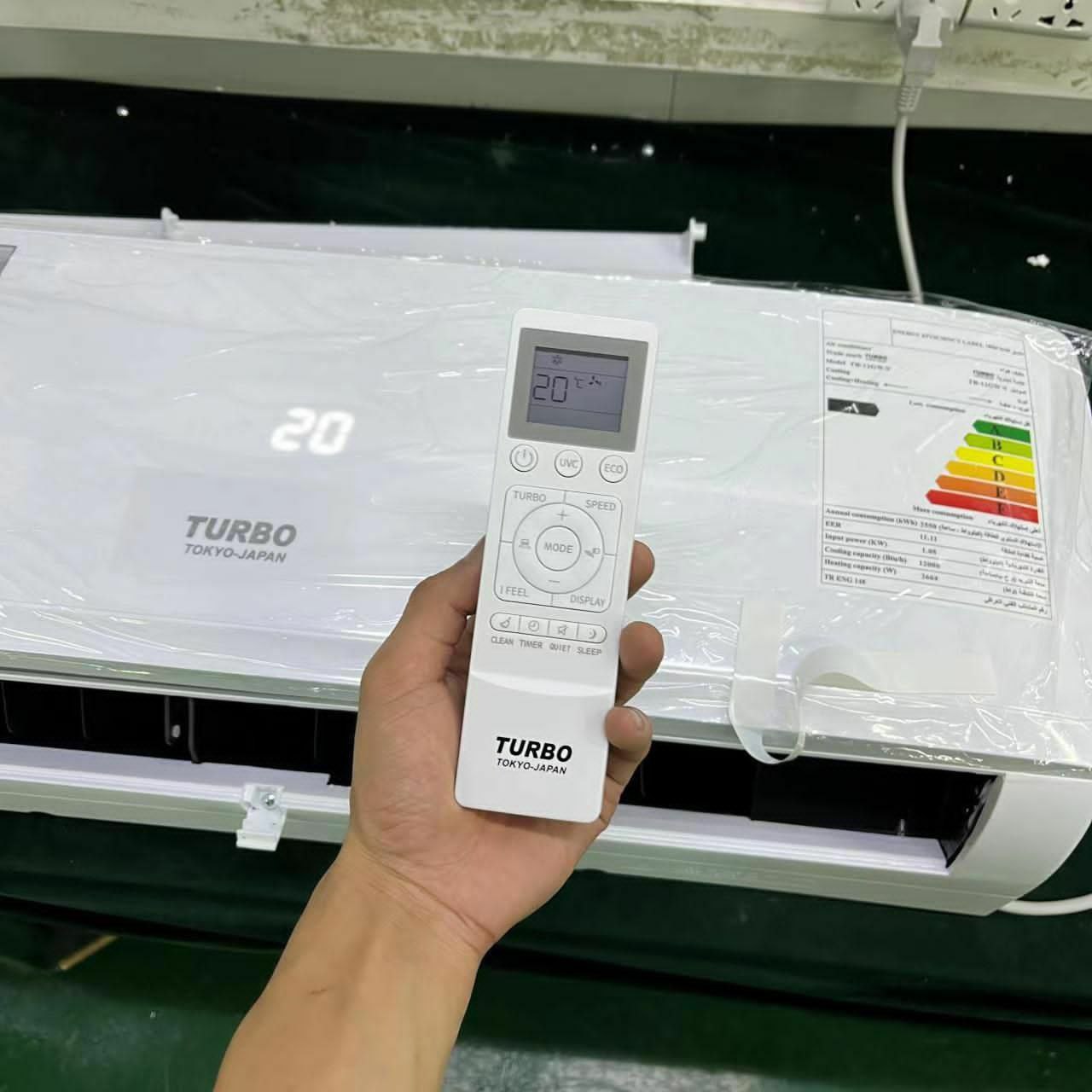 کولر گازی 24000 توربو ژاپن موتور T3 مدل TB-24GWN