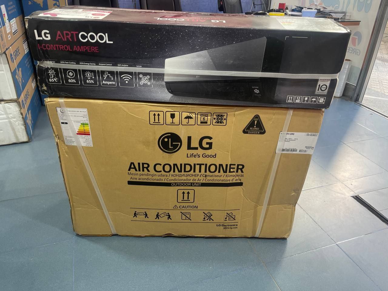  کولر گازی 19000 ال جی پنل مشکی مدل ARTN19T4